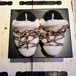 Moon Boot Shearling Mule 39/40 US Sz 8